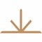 Ekena Millwork Saratoga Timber Gable Bracket, Western Red Cedar, 72"W x 42"H x 3 1/2"D x 3 1/2"F, 14/12 Pitch GBW072X42X0404SAR00SWR - alternate 1